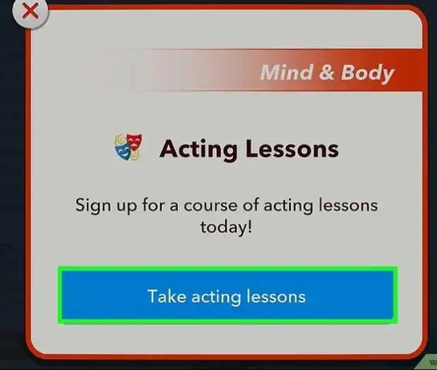 How to Become an Actor in BitLife: Best Steps 2 Advertisement for acting lessons sign-up